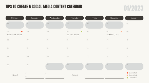 Tips to Create a Social Media Content Calendar